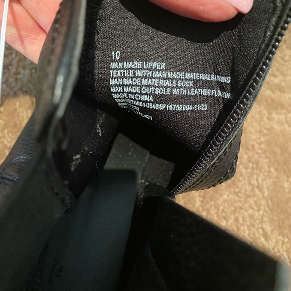 Universal thread women’s Black Ankle Boots Zipper New size 10 stylish comfort - Picture 8 of 15